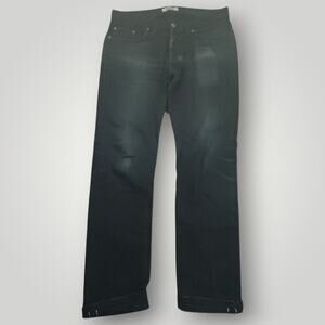Naked Famous Jeans Mens 34 Weird Guy Selvedge Button Fly Slim Fit Distressed